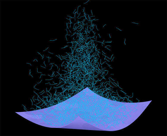 Security Paper with Invisible UV fibers